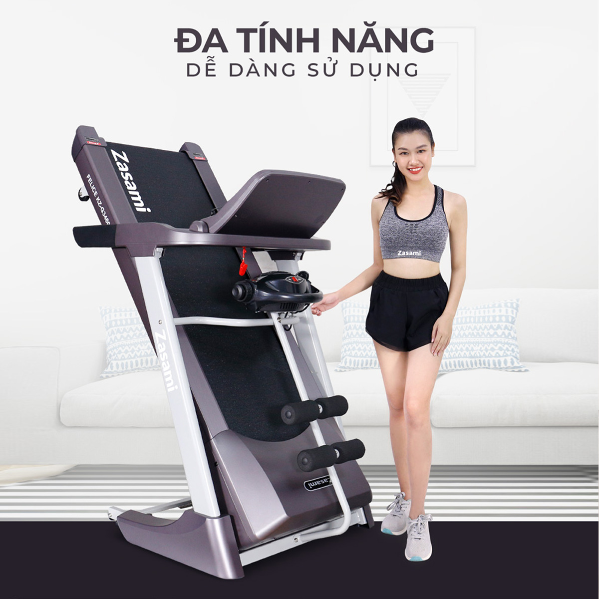 Máy Chạy Bộ Đa Năng Zasami Felice KZ-G3460