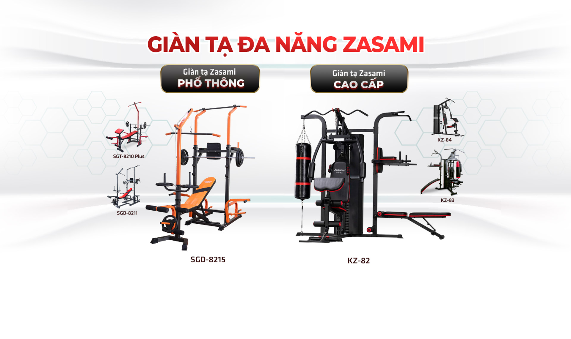 Giàn tạ đa năng của Zasami