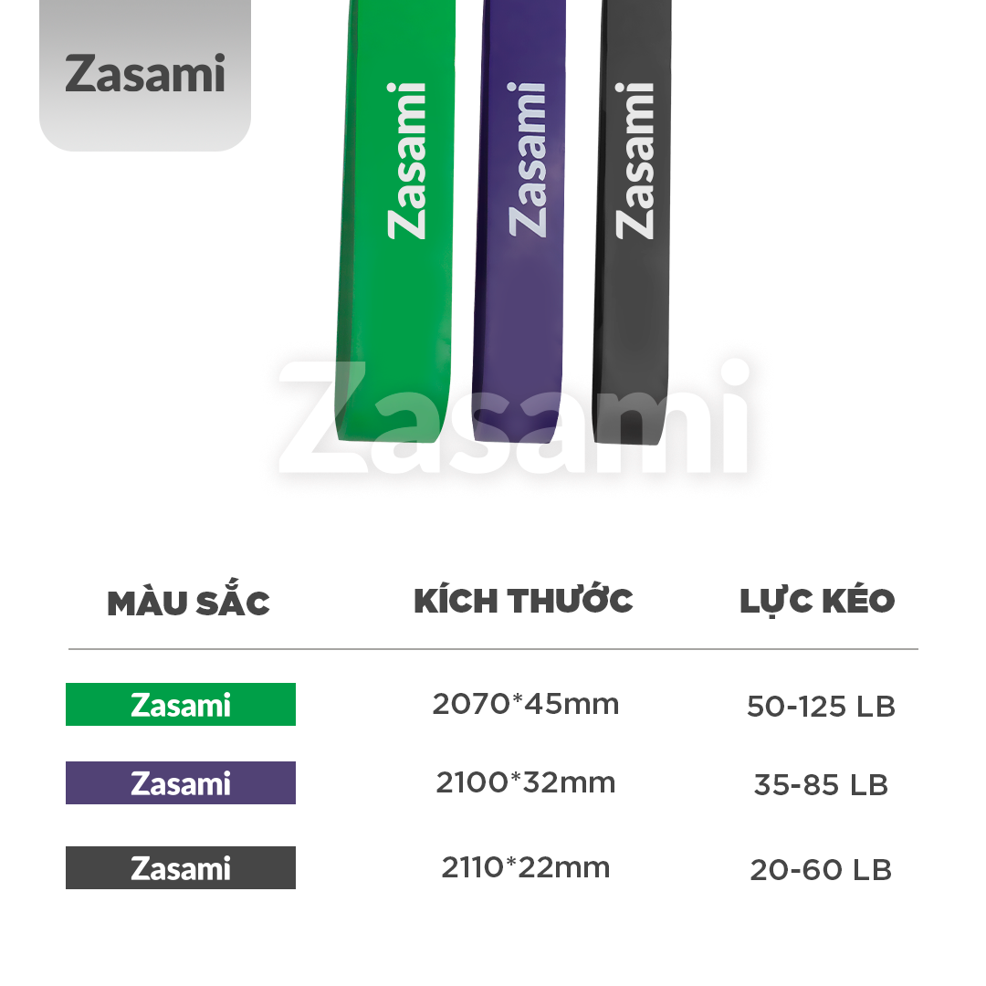 Dây Đàn Hồi Tập Thể Lực Zasami