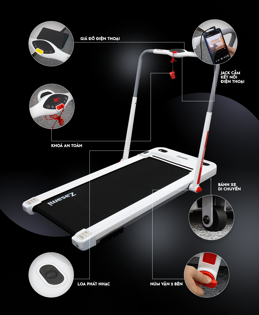 Máy Chạy Bộ Điện Zasami KZ-CX1